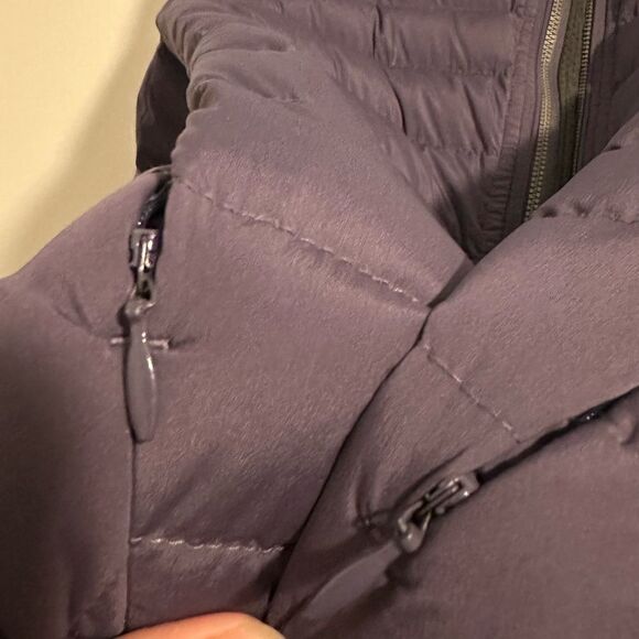 Lululemon Fluffed Up Jacket Purple Nightfall Puffer Goose Down Quilted Winter - Picture 15 of 15
